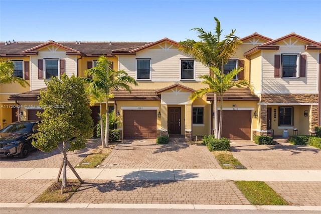 view of front of home featuring a garage