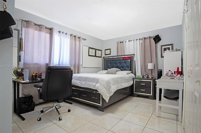 view of tiled bedroom