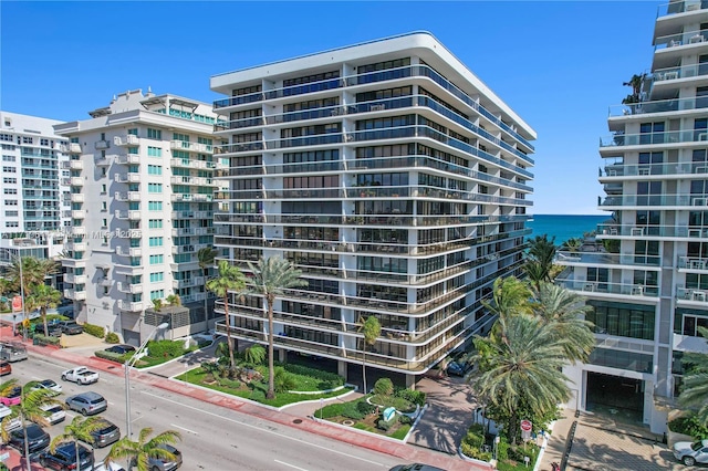 view of property featuring a water view