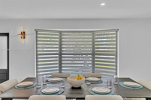 dining room featuring plenty of natural light