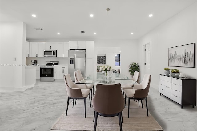 view of dining room