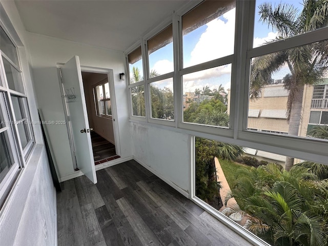 view of sunroom / solarium