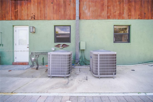 details with central air condition unit