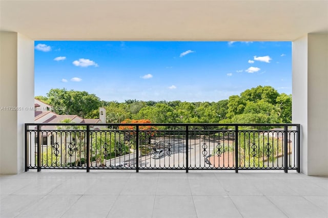 view of balcony