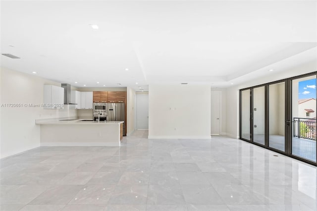 view of unfurnished living room