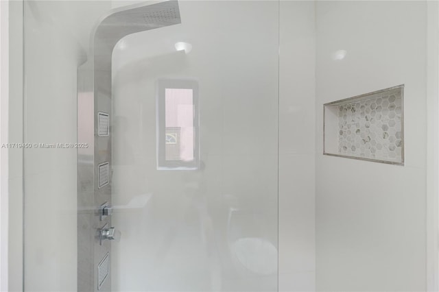 bathroom with walk in shower