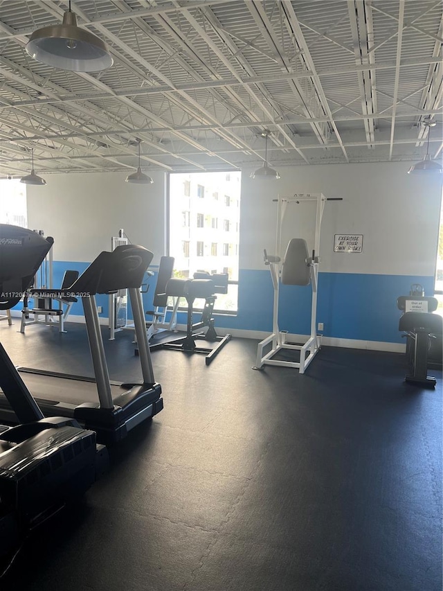 view of exercise room