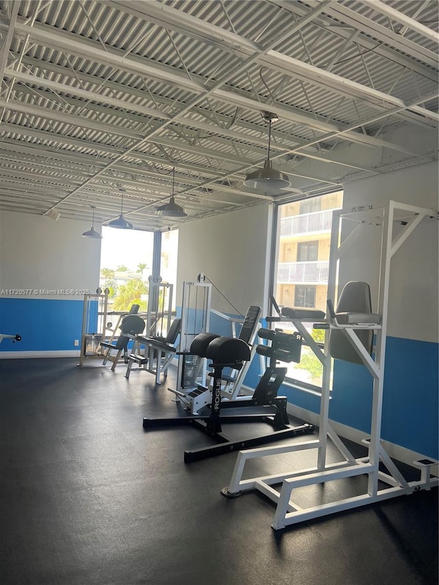 view of exercise room