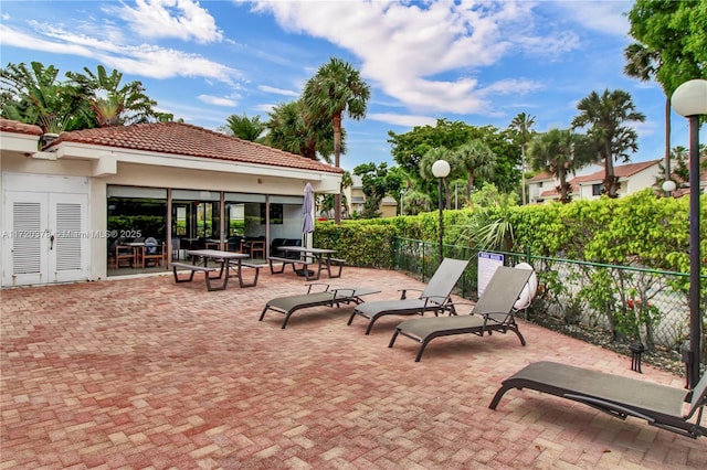 view of patio / terrace with french doors