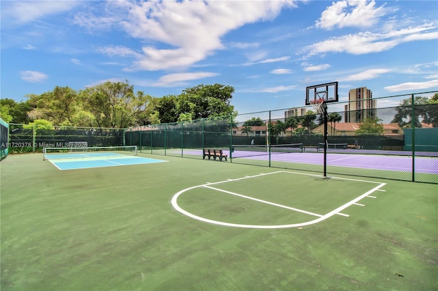 20416 NE 34th Ct Unit 17, Aventura, FL 33180 - view of basketball court with community basketball court and a tennis court