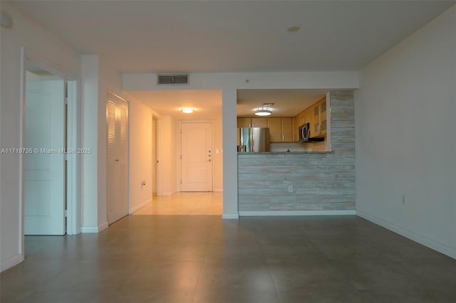 view of unfurnished living room