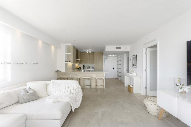 living room with visible vents