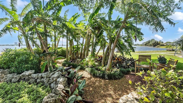 1524 39th St, West Palm Beach, FL 33407 - view of yard featuring a water view