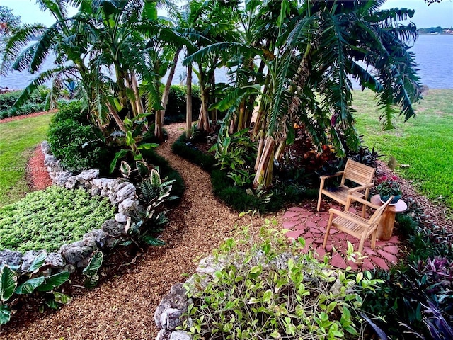 1524 39th St, West Palm Beach, FL 33407 - view of grassy yard featuring a water view