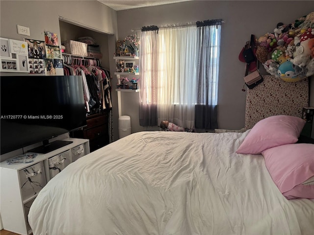 bedroom with a closet