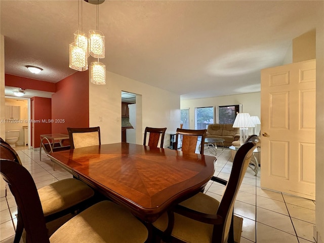5900 SW 127th Ave Unit 3218, Miami, FL 33183 - dining space with light tile patterned flooring and a chandelier