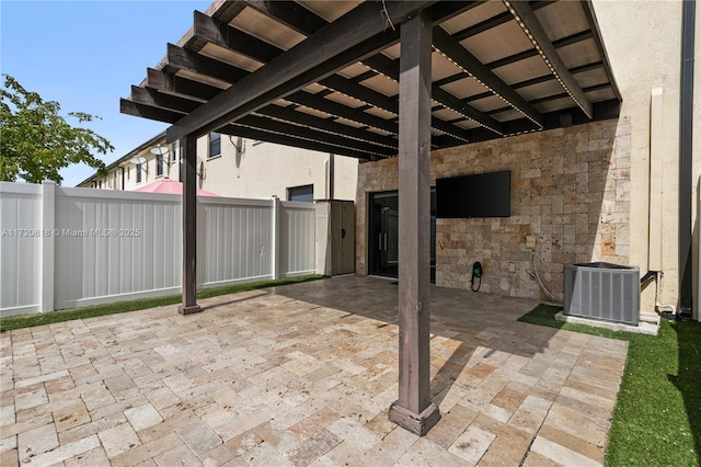 view of patio / terrace with cooling unit