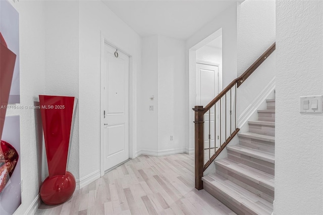 entryway featuring light hardwood / wood-style floors