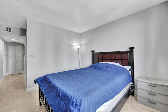 view of tiled bedroom