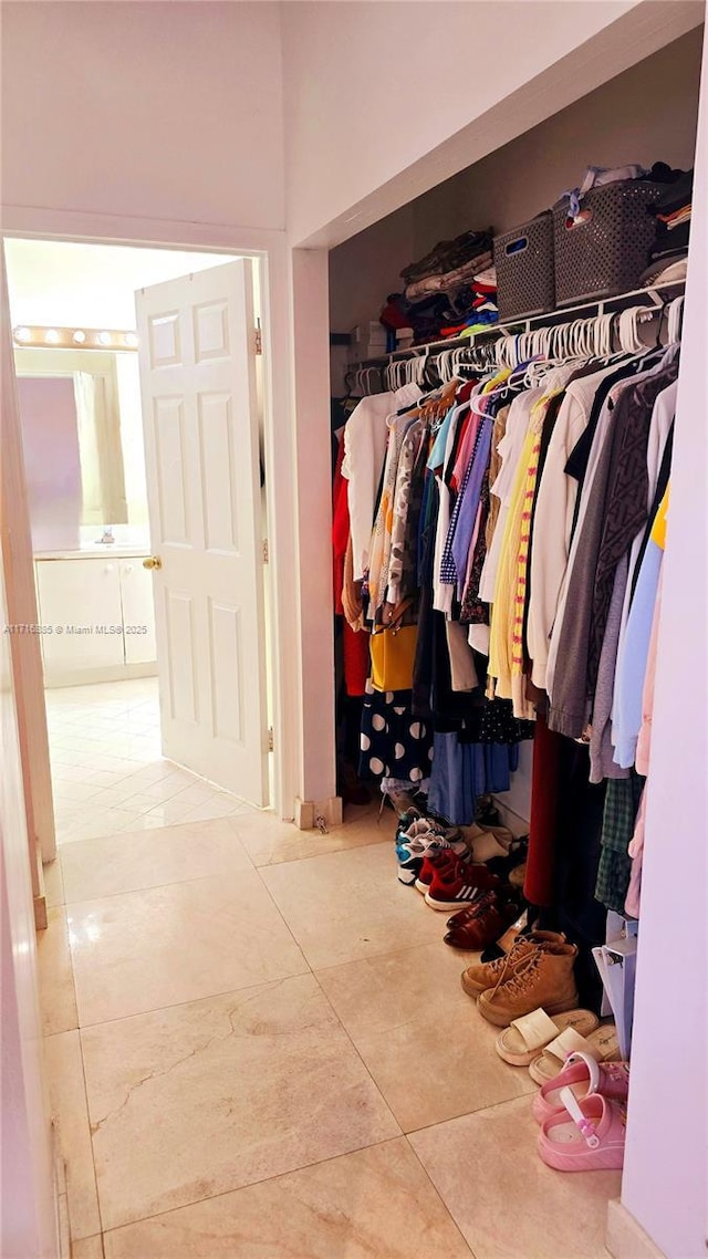 view of closet