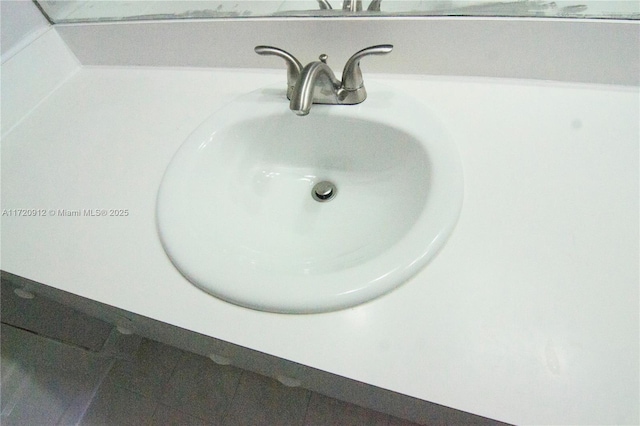 interior details with sink