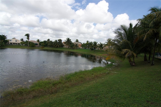 view of water feature