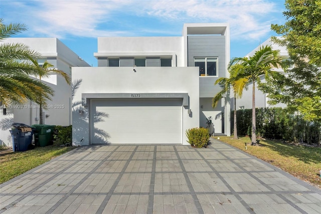 modern home with a garage