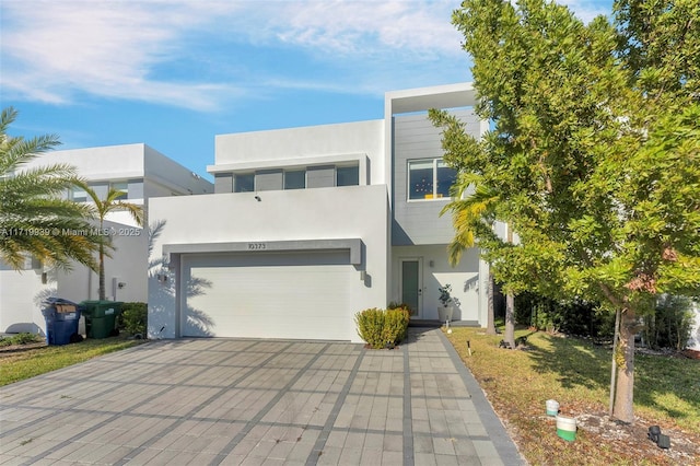 modern home with a garage