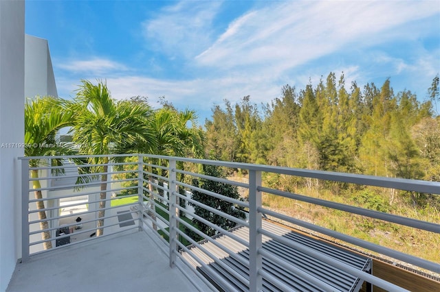 view of balcony