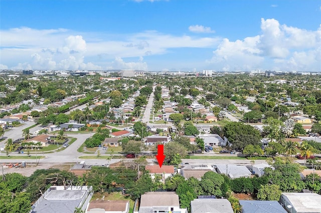 100 NE 51st St, Oakland Park, FL 33334 - birds eye view of property with a residential view