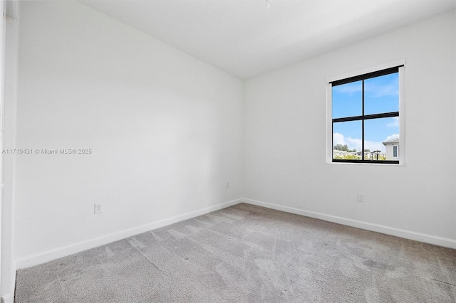 spare room featuring carpet floors