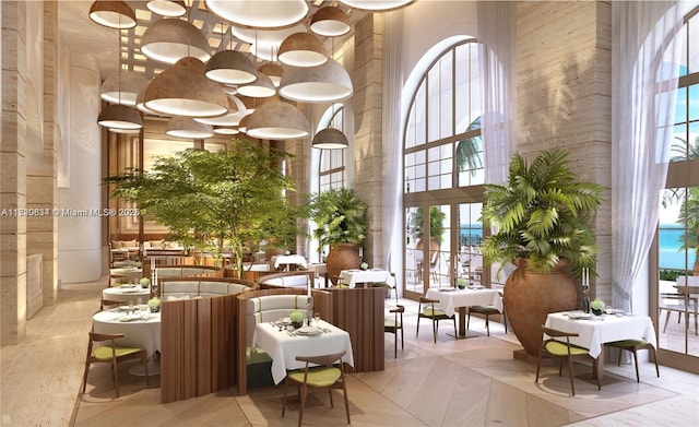 17875 Collins Ave Unit 3404, Sunny Isles Beach, FL 33160 - community lobby featuring a towering ceiling