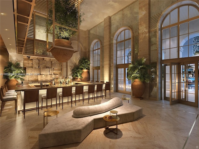 17875 Collins Ave Unit 3404, Sunny Isles Beach, FL 33160 - building lobby with a high ceiling