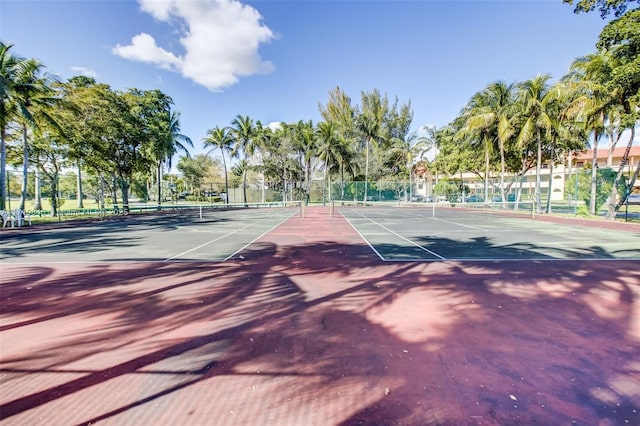 view of sport court