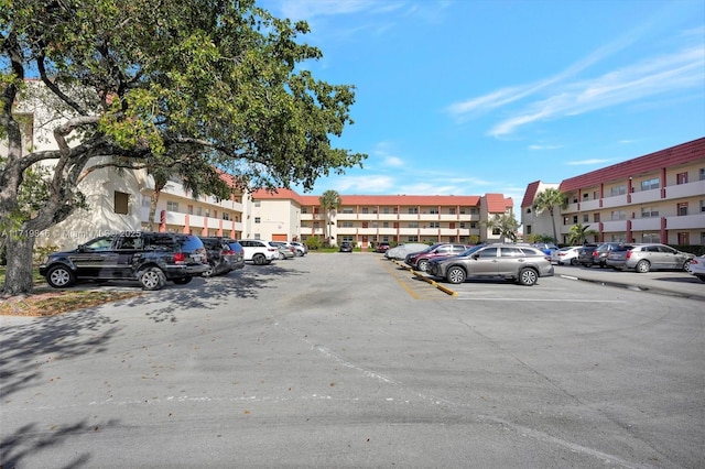 view of parking / parking lot