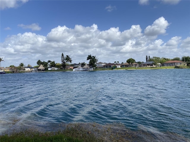 water view with a residential view