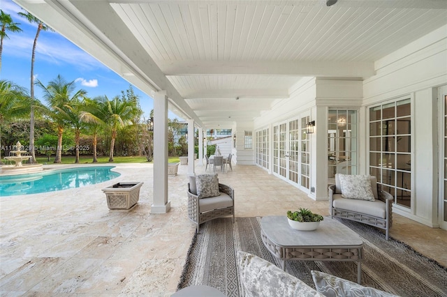 view of patio / terrace with french doors