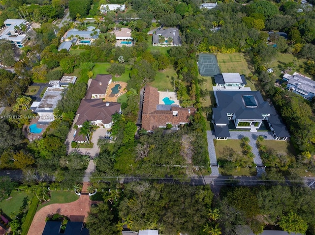 birds eye view of property