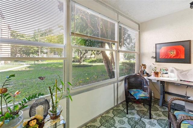 sunroom featuring plenty of natural light