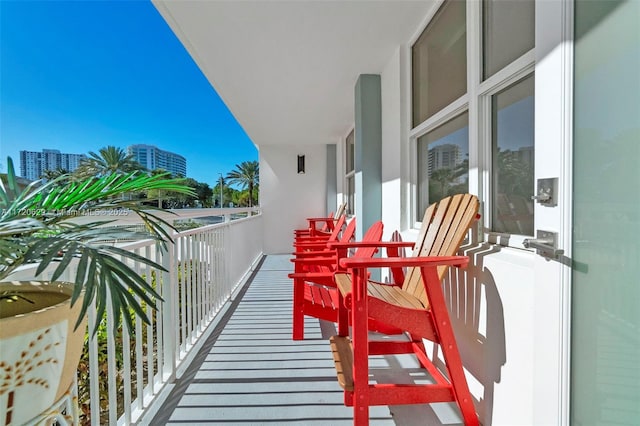 view of balcony