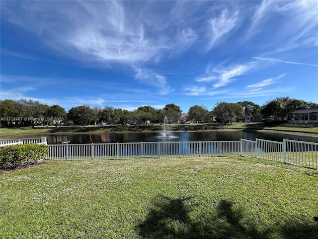 view of water feature