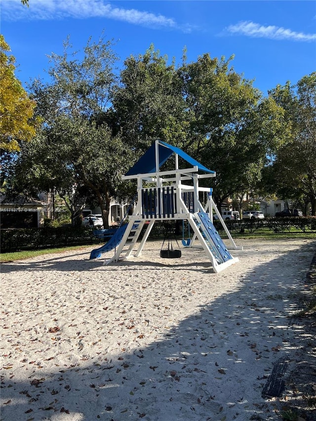 view of play area