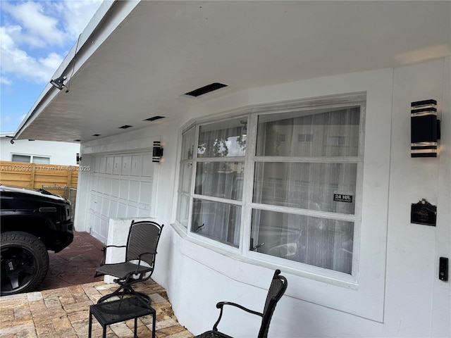 view of patio with fence