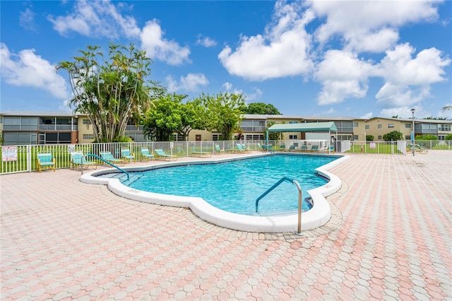 view of pool with a patio area