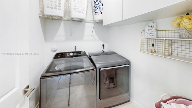 laundry room featuring independent washer and dryer