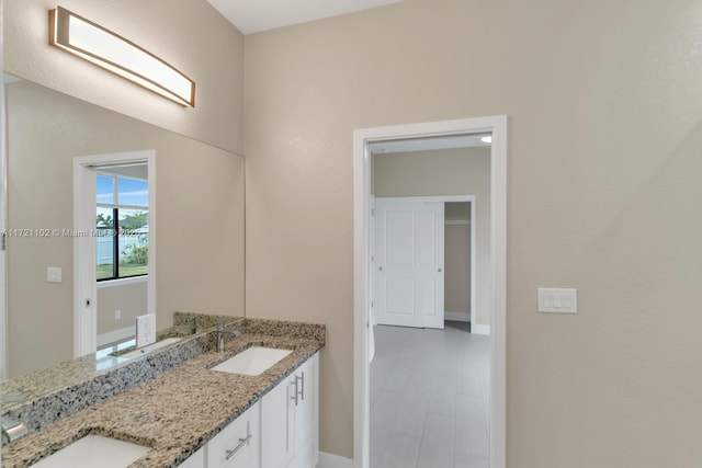 bathroom featuring vanity