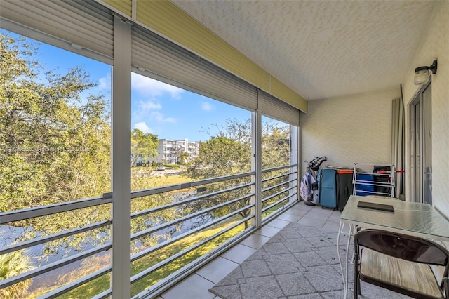 view of sunroom