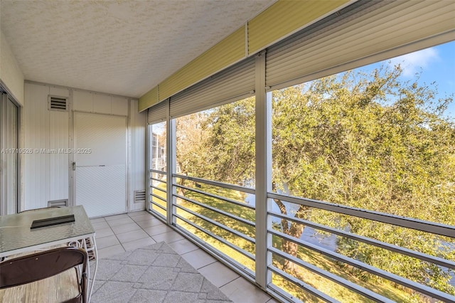 view of sunroom