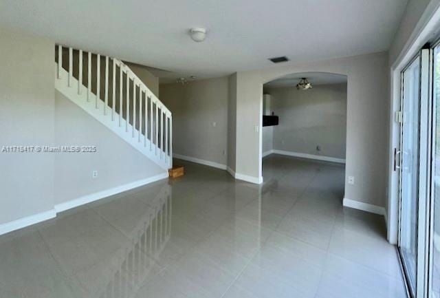 interior space featuring tile patterned floors