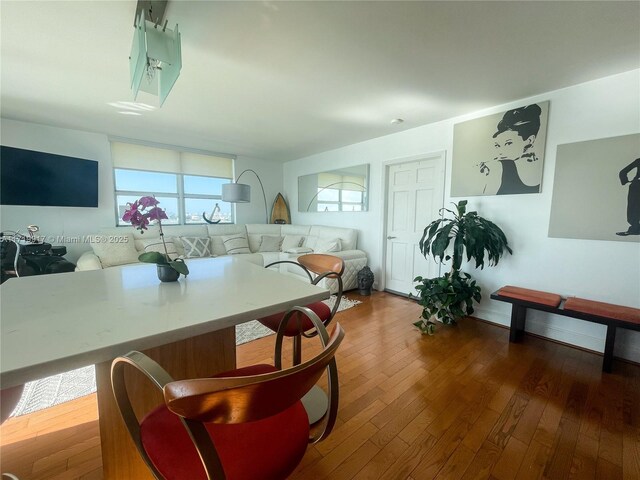 interior space featuring hardwood / wood-style floors